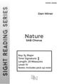Nature SAB choral sheet music cover